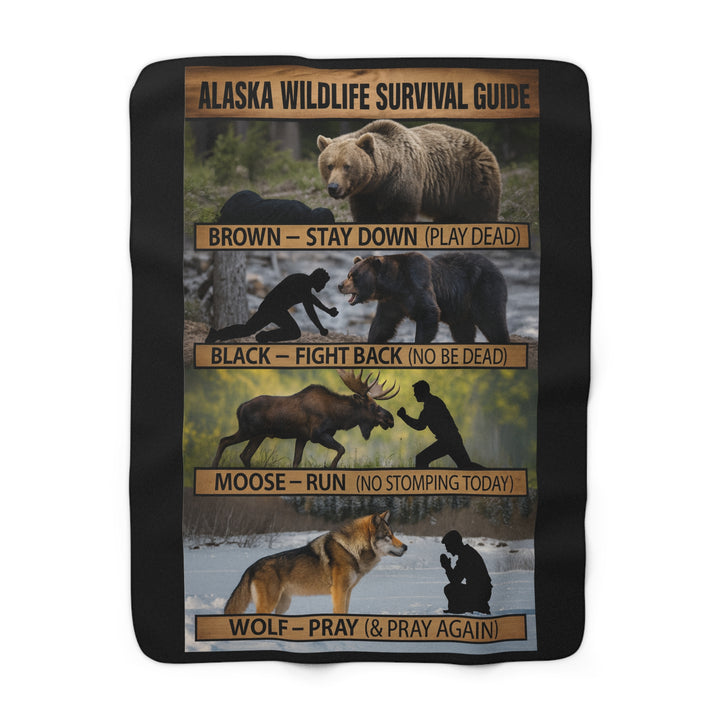 Sherpa Blanket - Alaska Wildlife Survival Guide Design
