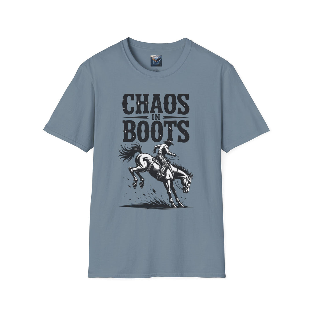 Chaos in Boots - Bronc T-Shirt