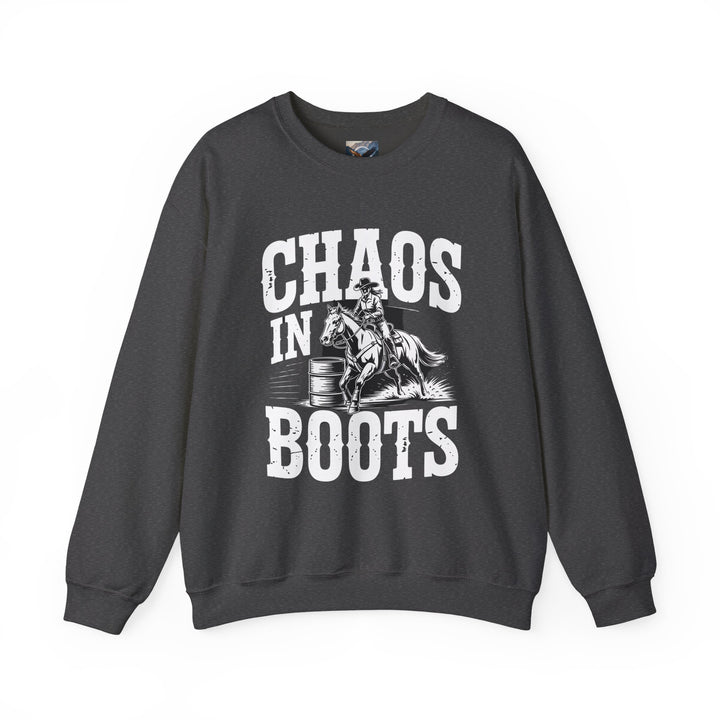 Chaos in Boots Barrel Racing Sweatshirt