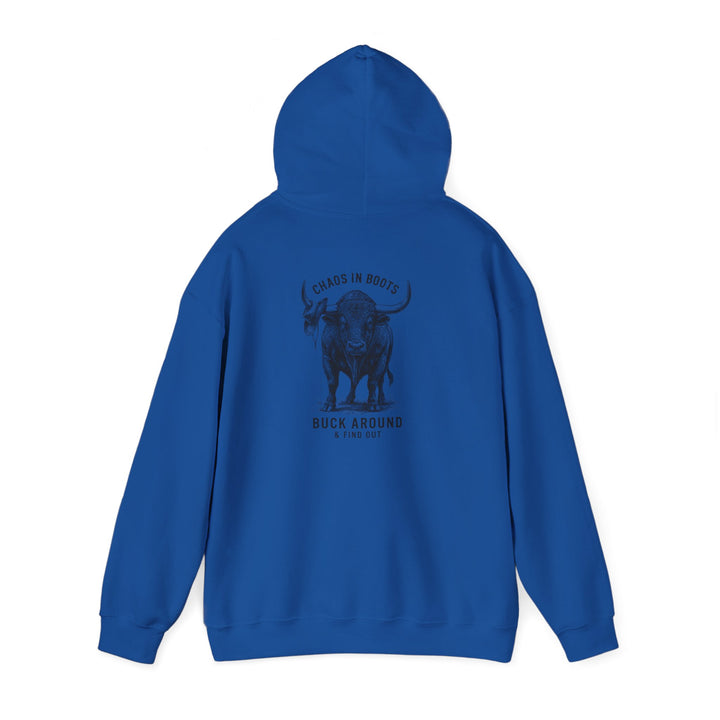 Chaos in Boots Hoodie - Buck Around & Find Out