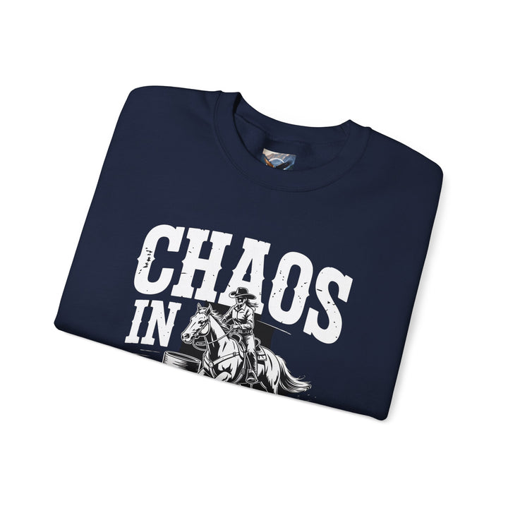 Chaos in Boots Barrel Racing Sweatshirt