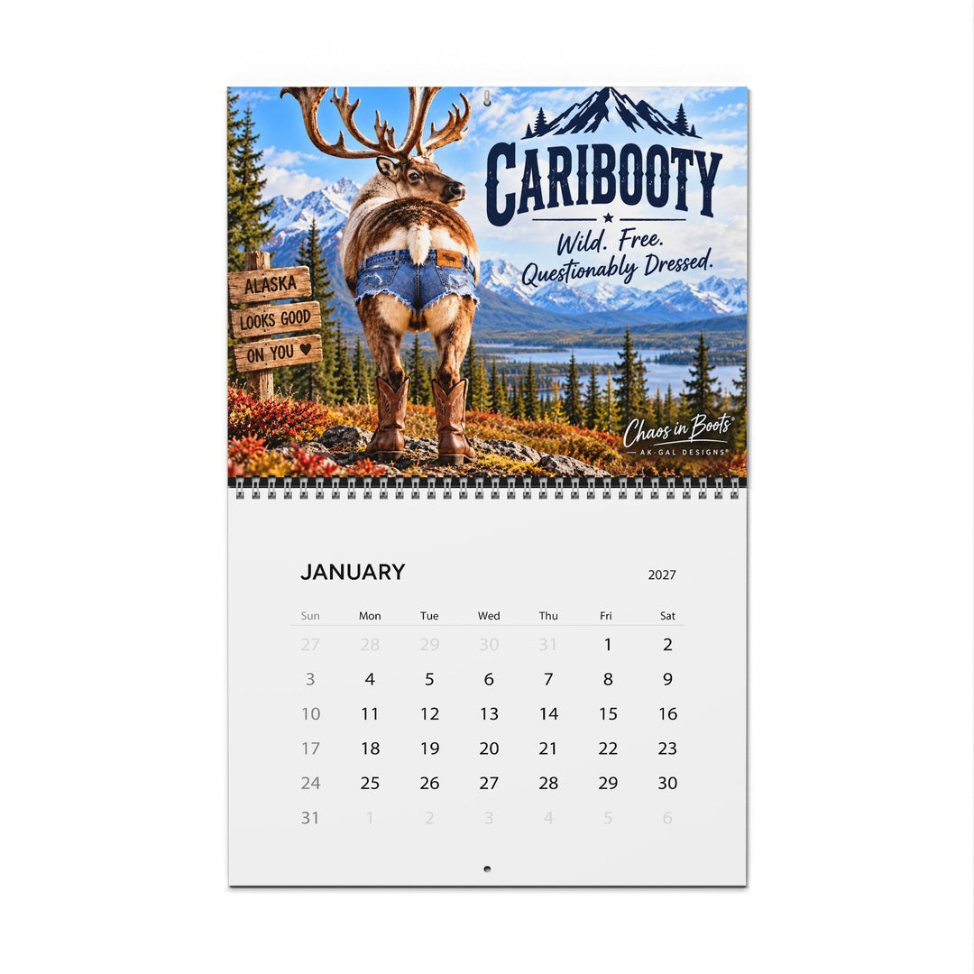 2027 Alaska Animals with Attitude Wall Calendar – Funny Alaska Wildlife Gift