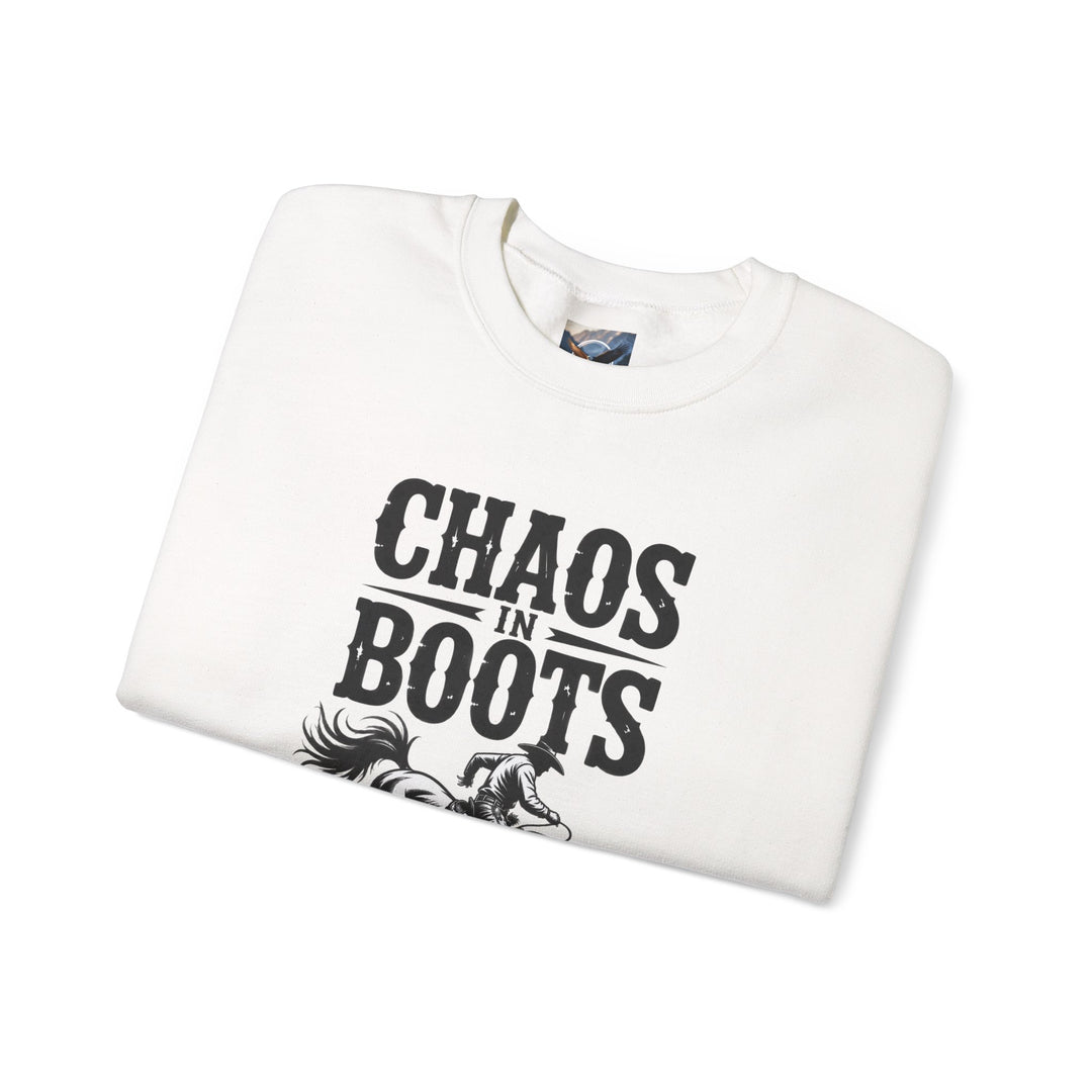 Chaos in Boots Bronc Crewneck Sweatshirt
