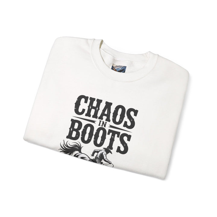 Chaos in Boots Bronc Crewneck Sweatshirt