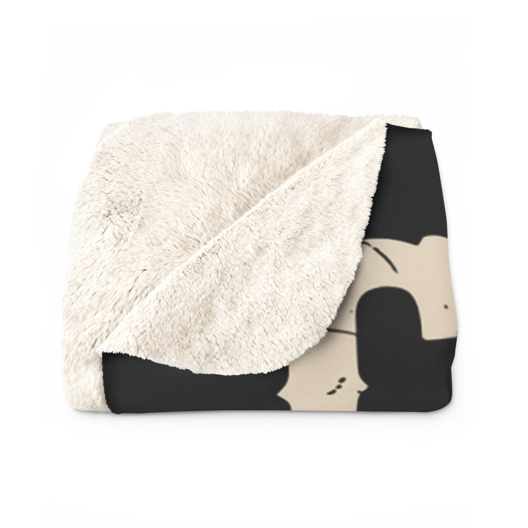 Chaos in Boots Raging Bull Sherpa Fleece Blanket