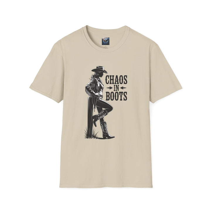 Chaos in Boots - Cowgirl Rebel T-Shirt
