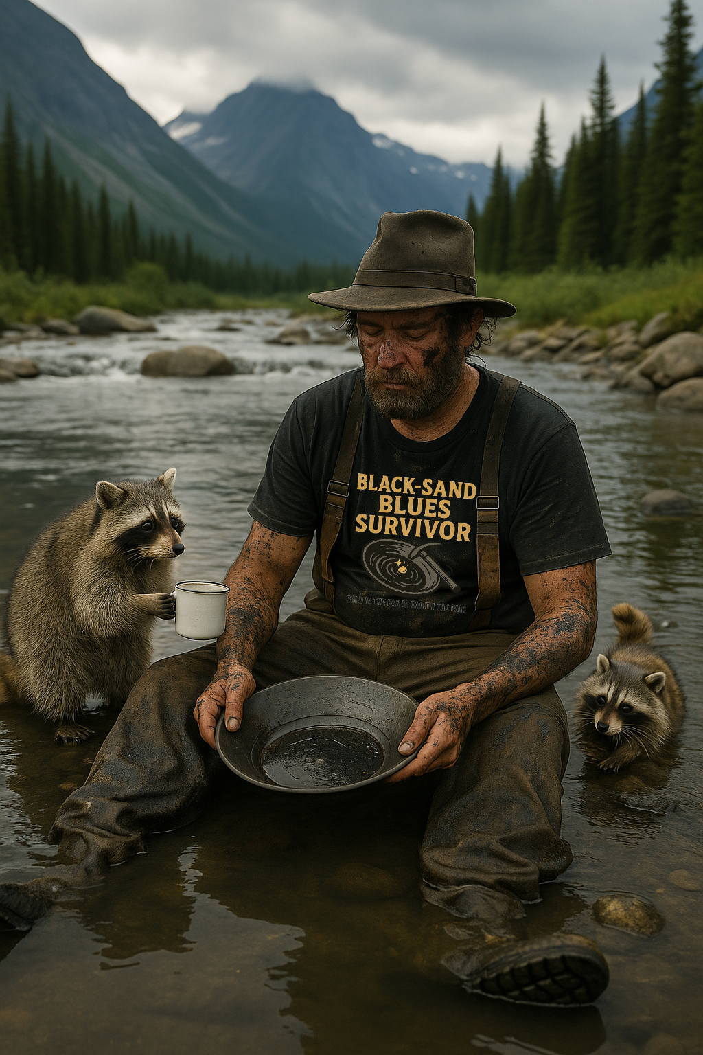 Black Sand Blues Survivor T-Shirt